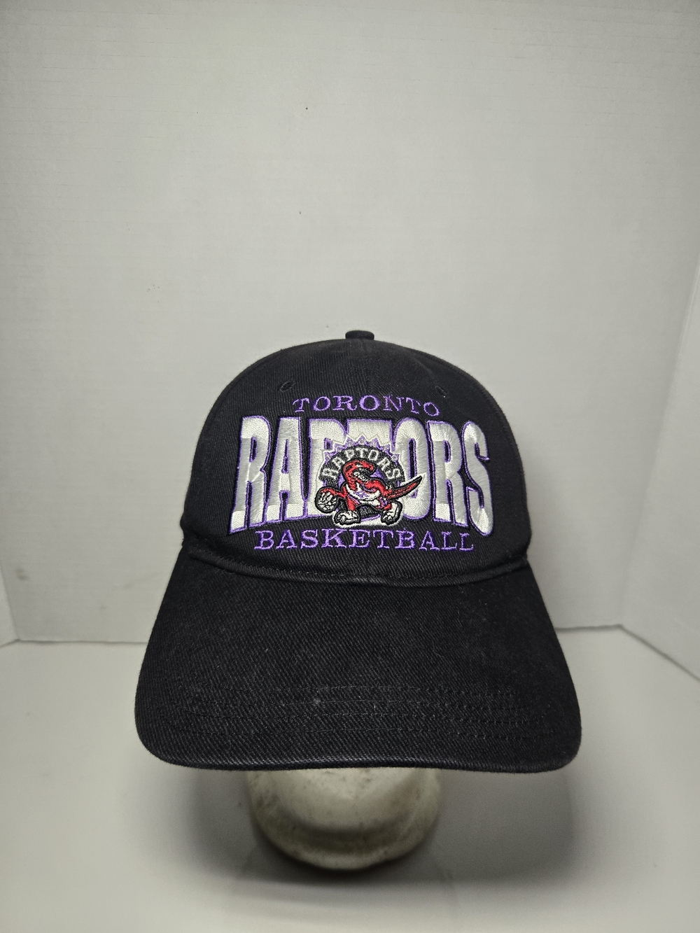 Vintage Toronto Raptors Kids Black & Purple Basketball Cap